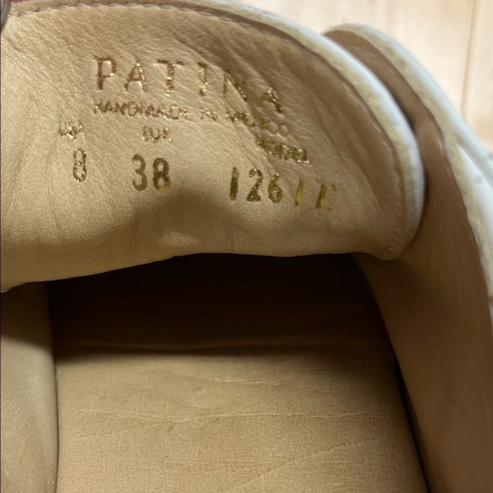Patina Portland Leather White Casual Sneakers - Picture 11 of 11